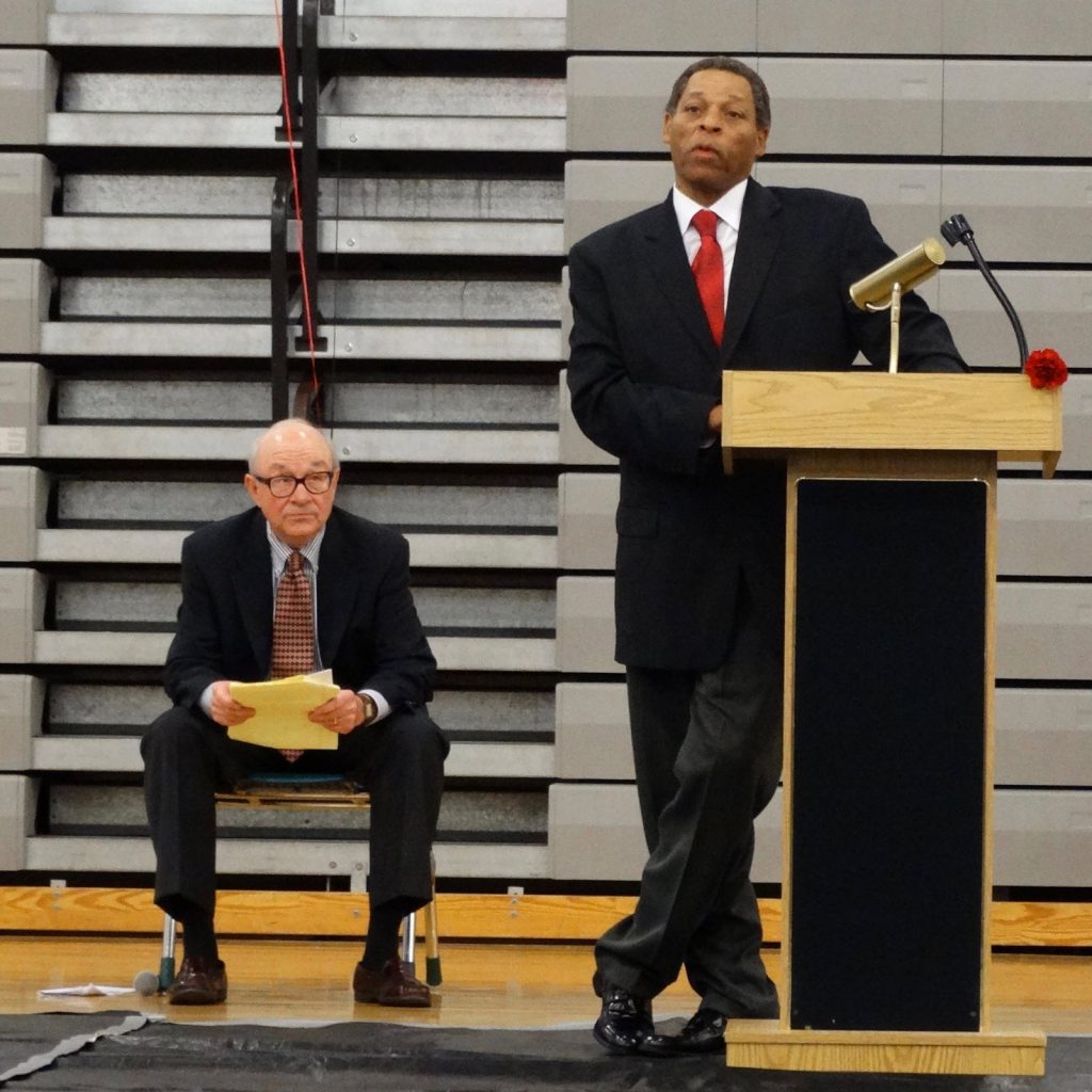 Beloved retired Mason basketball Coach, Coach Thomas introduces his daughter Chantal Thomas.