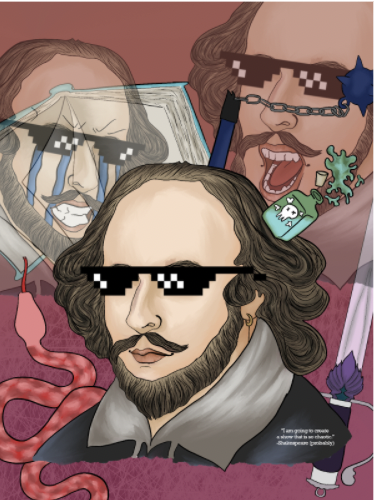 Promotional poster for “The Complete Works of William Shakespeare Abridged (Revised)”