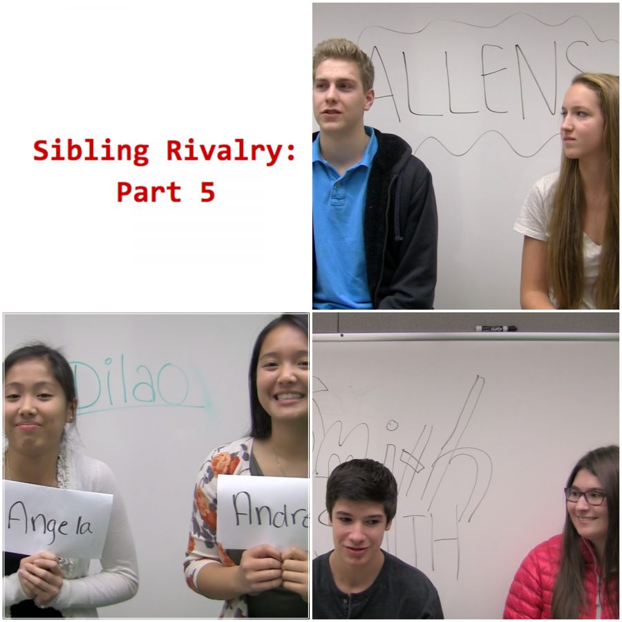 A collage for the Sibling Rivalry videos.
