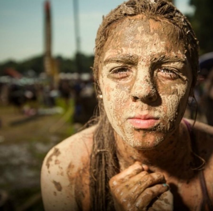 Rollins after participating in a mud run in 2014.  She has participated in many runs in addition to the other athletic activities she competes in. (Photo Courtesy of Hannah Rollins)
