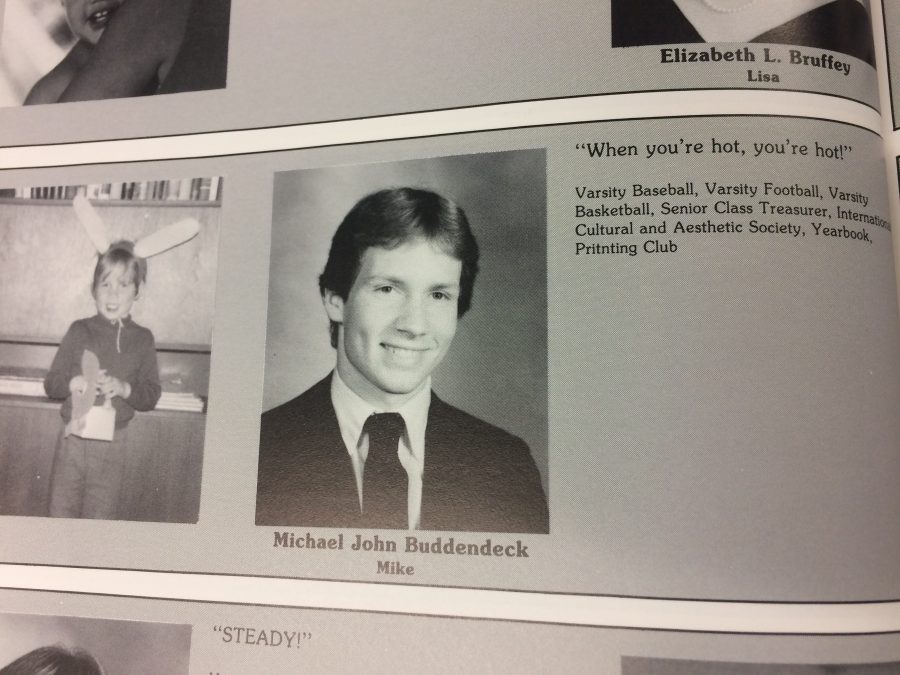 A yearbook page showing a senior quote
