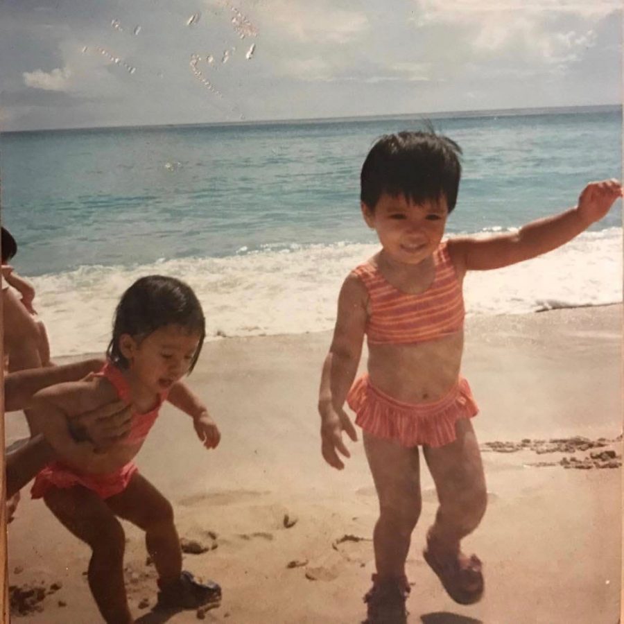 Andrea+Dilao+walking+on+a+beach+as+a+baby.
