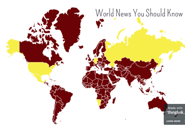 World News you should know interactive map