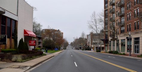 West Broad street is empty