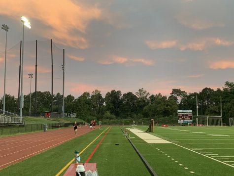 runners on a track