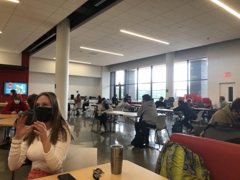 students in cafeteria
