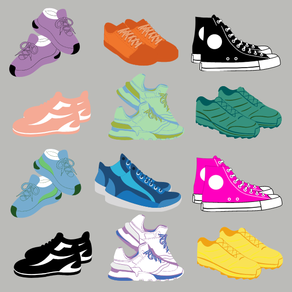 Graphic for shoe article 