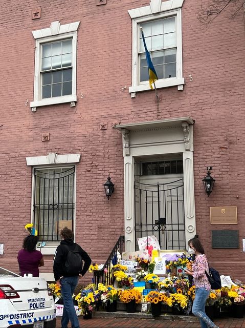 The Ukrainian embassy in Washington.