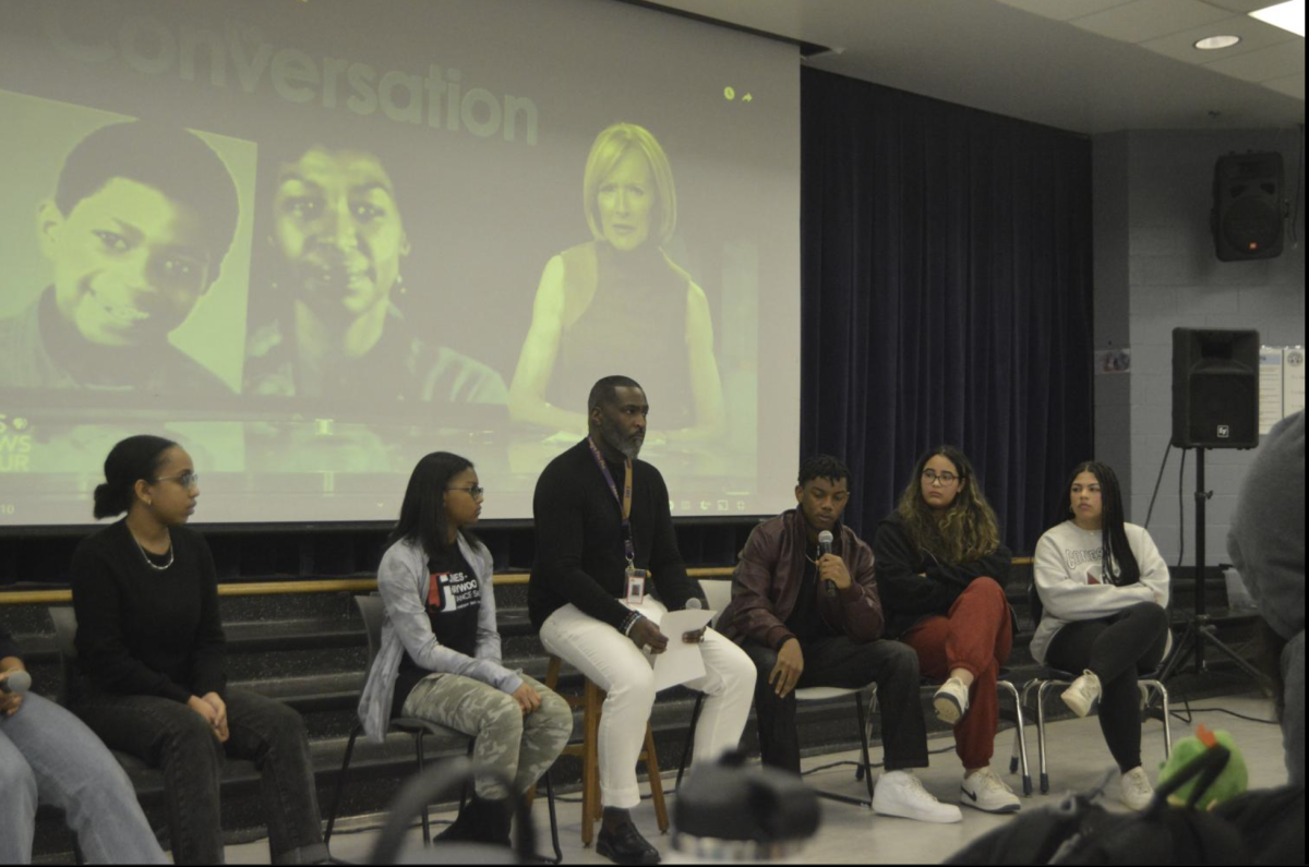 Black Student Union (BSU) hosts a panel to discuss the death of Tyre Nicholas. The BSU is a student group dedicated to giving students of color a place to talk to like minded peers and advocate for a more equitable Meridian. (Photo by Molly Moore)
