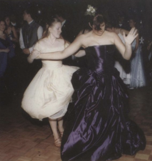 The long and poofy dresses were a must in 2000. These dresses were a staple of the early 2000s. (Photo courtesy of the 2000s yearbook)