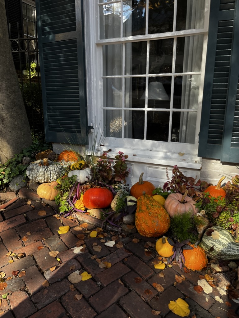 Pumpkins in Old Town Alexandria (Photo by Alba Selle)