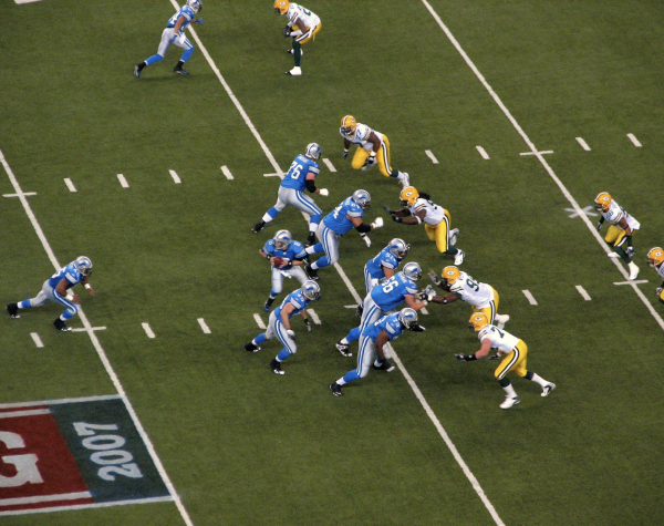 The Detroit Lions host an annual Thanksgiving game (Photo via Wikimedia Commons)