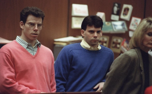  Lyle and Erik Menendez during their trial. (Photo via FMT)