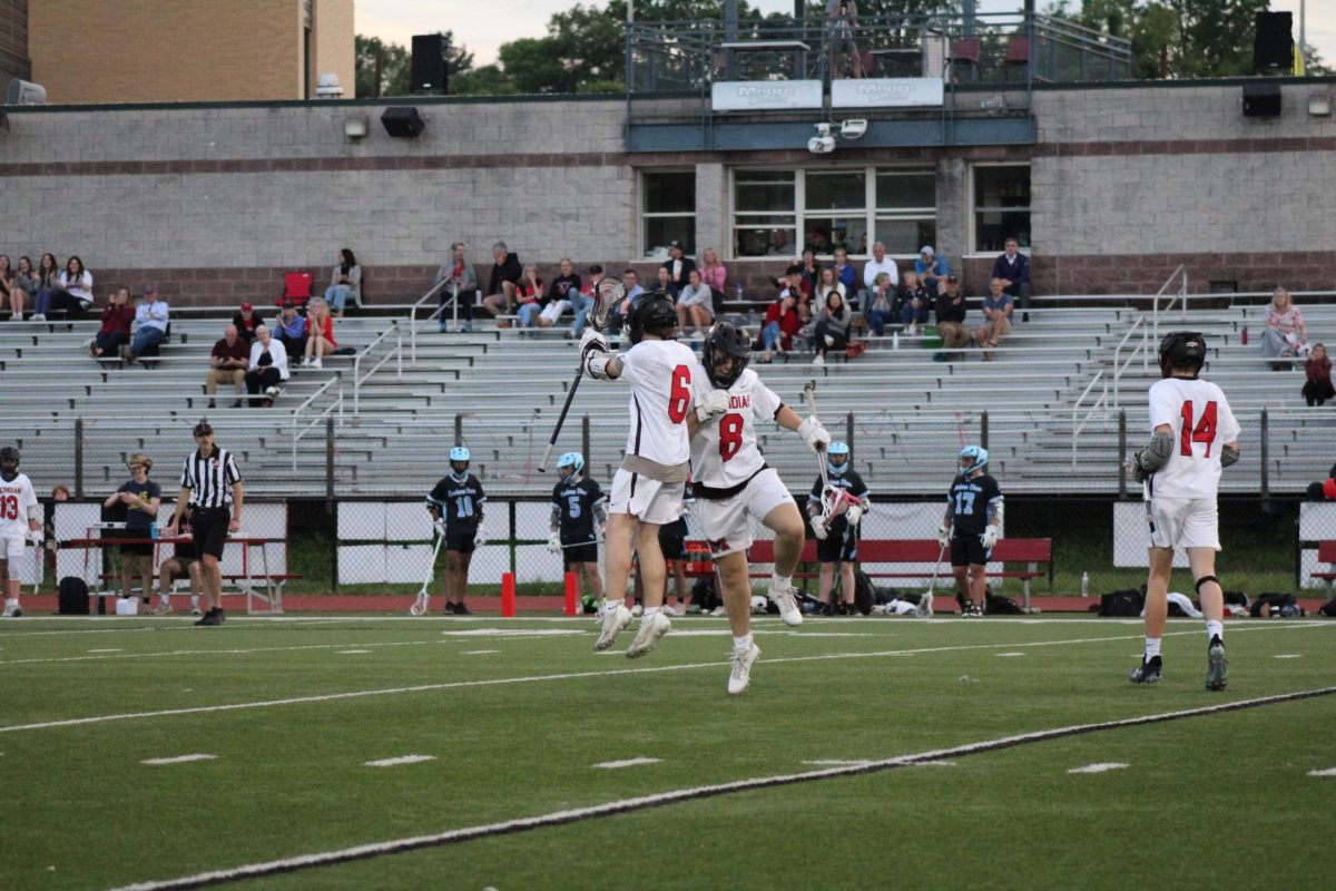 Junior Jack Moore Celebrates a goal. (Photo courtesy of Ezekiel Scherer)