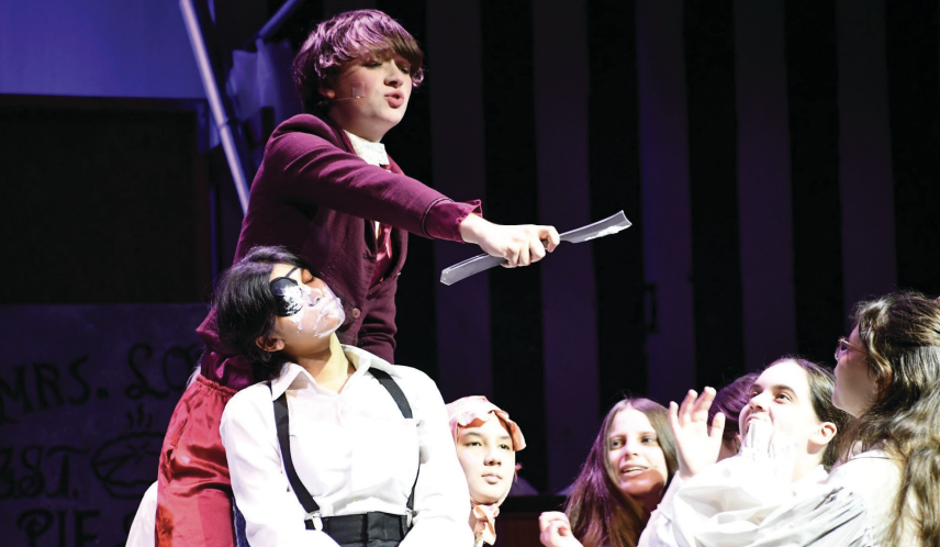 Albaugh as Adolfo Pirelli in Meridian’s production of “Sweeney Todd: The Demon Barber of Fleet Street.” (Photo Courtesy of Chrissy Henderson)