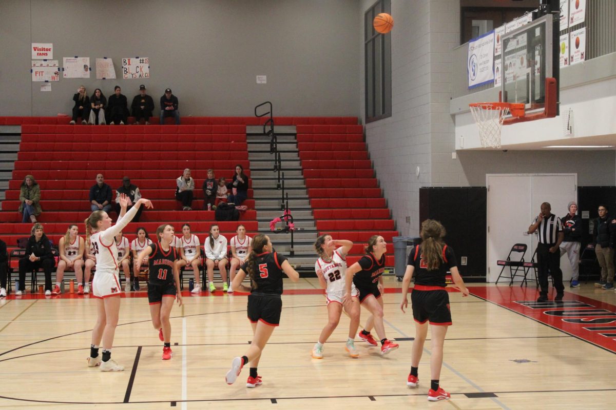  Junior Rose Weatherly (#33) shoots and makes a free throw in the fourth quarter (Photo by Liliane Bonnenfant)
