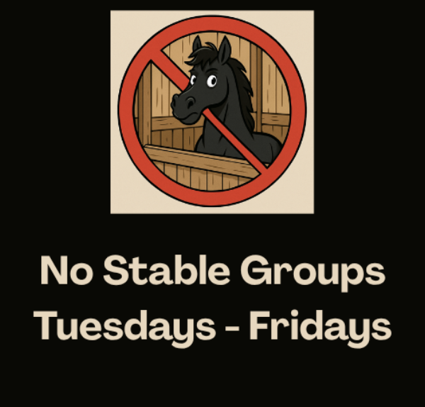 No Stable through Tuesday-Friday during the week for the rest of the year (photo via MHS Schoology page)