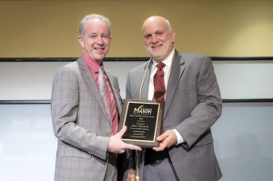 DeFazio is awarded the 2024 Online Teaching Excellence Award from George Mason University.